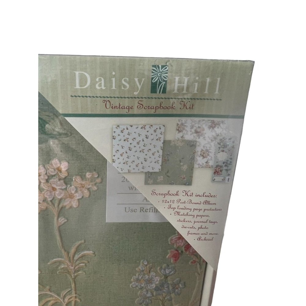 Daisy Hill 12×12 Vintage Scrapbook - 20 Top Loading Pages
